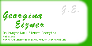 georgina eizner business card